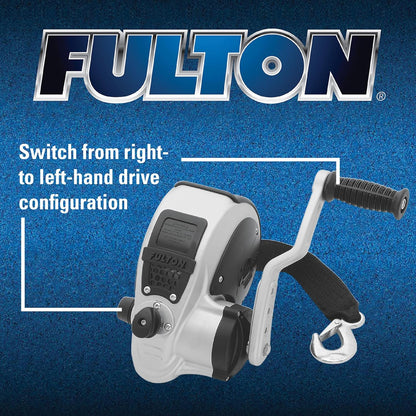 Fulton F2 Marine Trailer Winch 3200lbs 2-Speed Adjustable