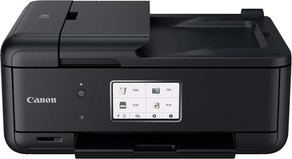Canon PIXMA TR8620a - All-in-One Printer Home Office|Copier|Scanner|Fax|Auto Document Feeder | Photo, Document | Airprint (R), Android, Black, Works with Alexa