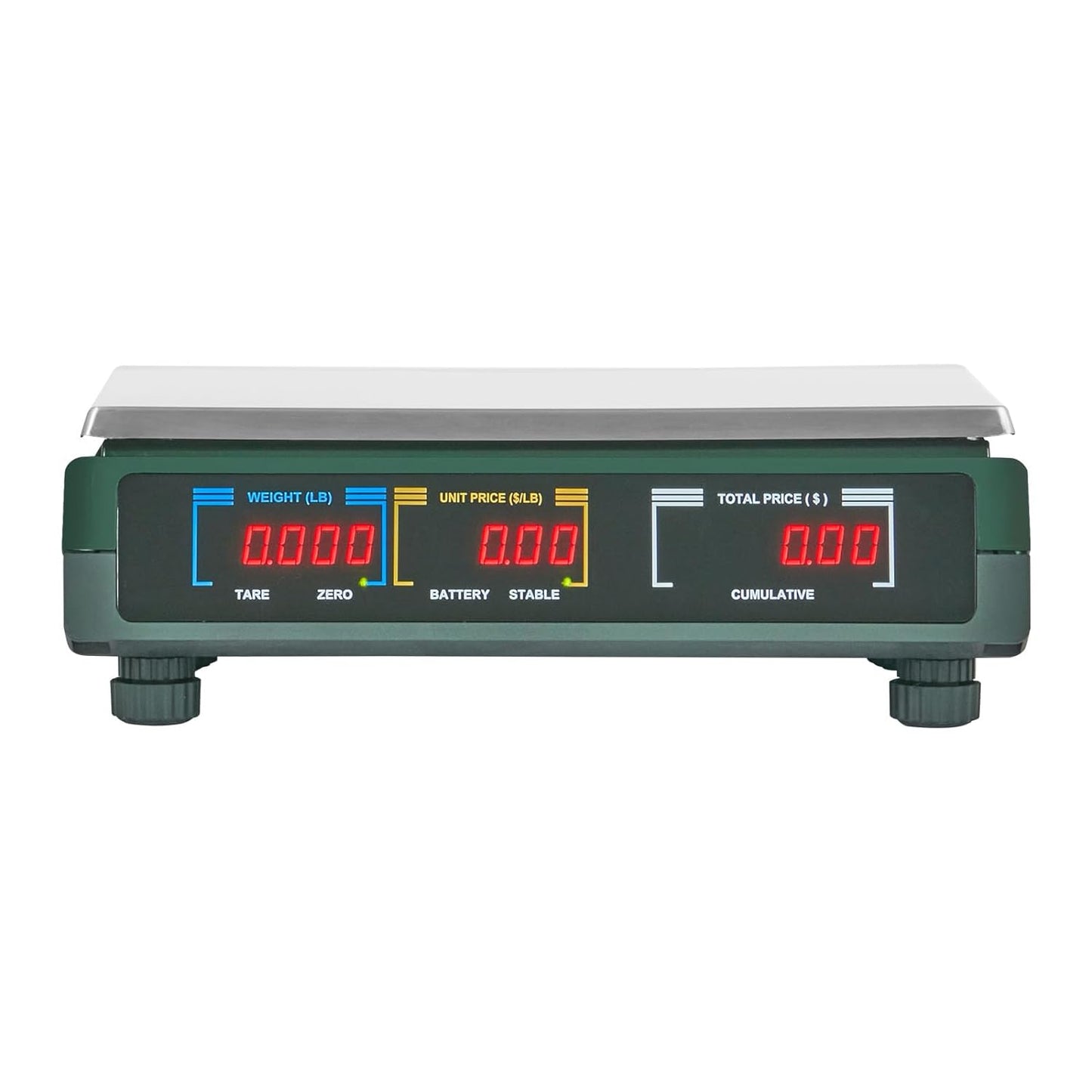 Electronic Price Computing Scale, 66 LB Digital Deli Weight Scales, LED Digital Commercial Food Fruit Meat Produce Counting Weight, for Retail Outlet Store, Kitchen, Restaurant Market, Farmer