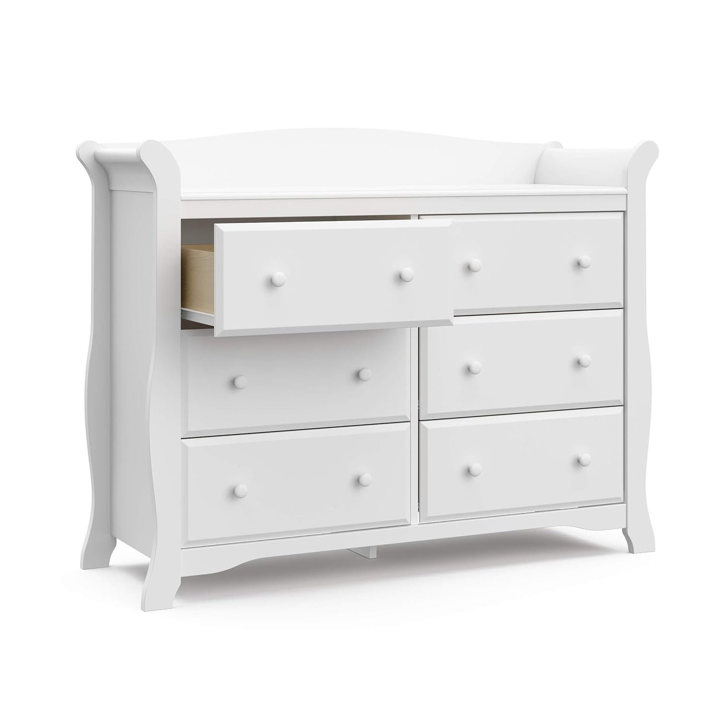 Storkcraft Avalon 6-Drawer Double Dresser, White