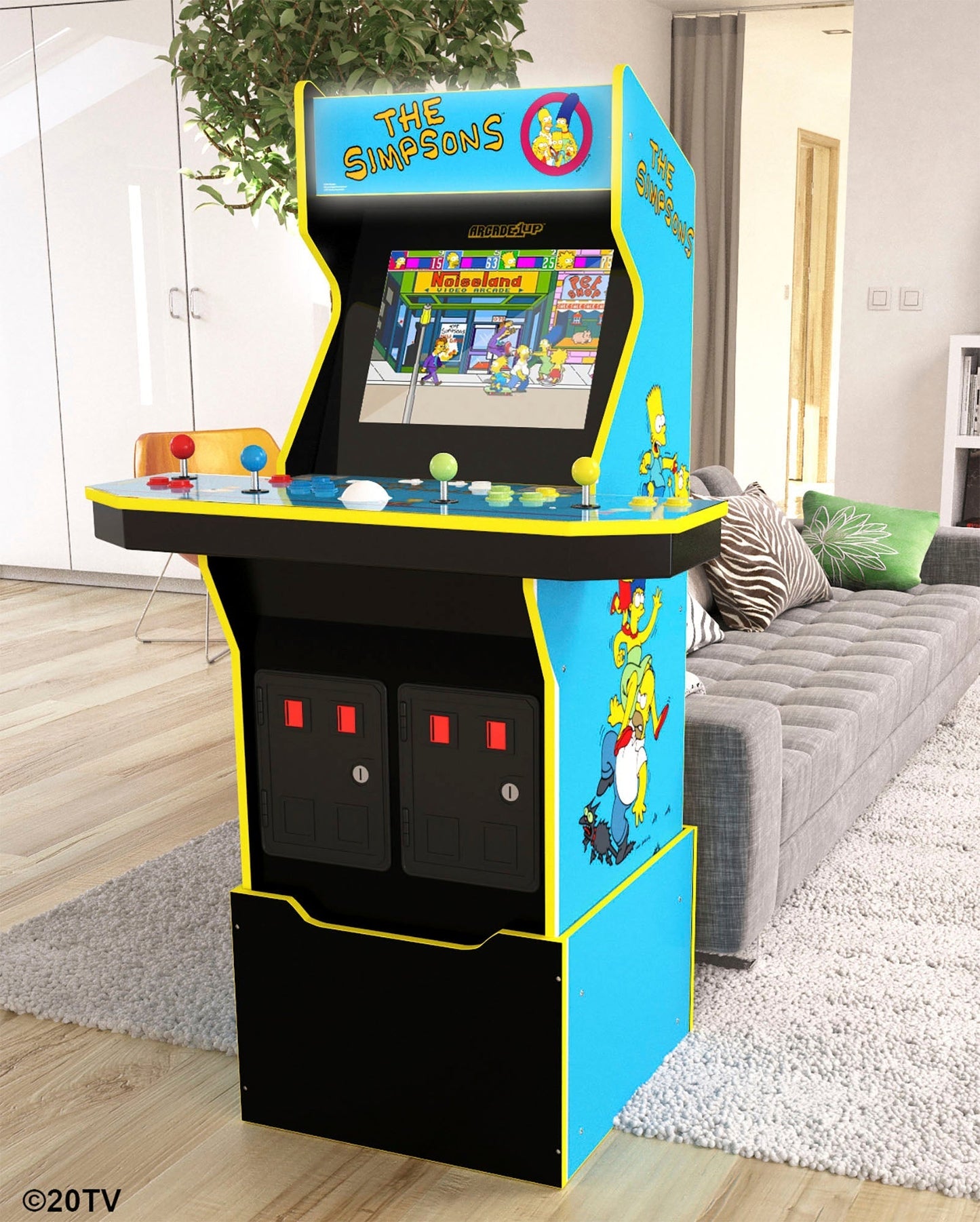 Arcade1Up – The Simpsons 30th Edition Arcade with Stool and Tin – Multi