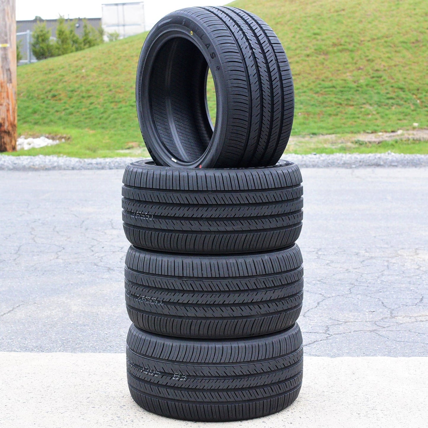 A pair of 2 (2) 255/40R20 101W XL A/S performance tires