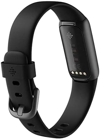 Fitness and Wellness-Tracker with Stress Management, Sleep-Tracking and 24/7 Heart Rate, One Size S L Bands Included, Lunar White/Soft Gold Stainless Steel, 1 Count