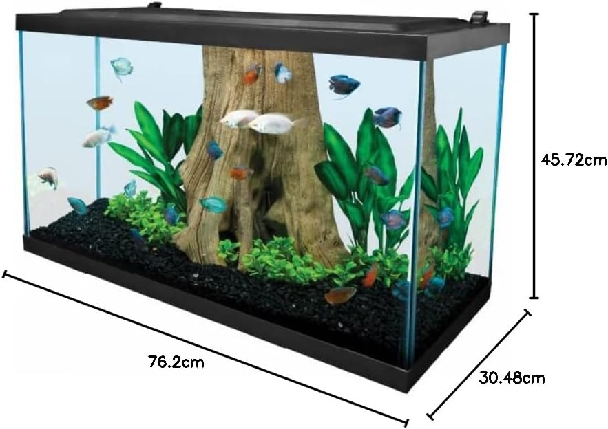 Complete LED Aquarium 55 Gallons, Includes LED Lighting, Filtration, Heater and Accessories