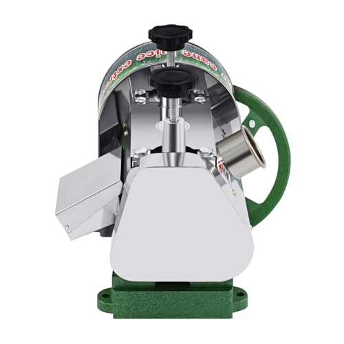 TRY YEAN Manual Sugarcane Juice Machine, Professional Stainless Steel Sugar Cane Juicer, 110LBS Output per Hour with 2 Inch Large Inlet Extractor, Handwheel Sugar Canes Squeezer for Commercial Home: Home & Kitchen