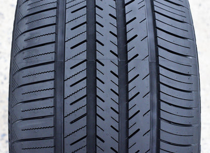 A pair of 2 (2)265/35R20 99Y XL high performance all-season tires fit: 2015-23 Ford Mustang EcoBoost Premium, 2012-13 Audi A7 Quattro Base