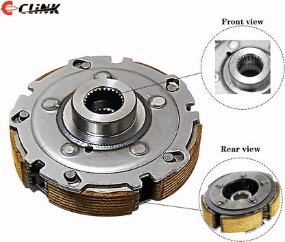 Wet Clutch Rebuild Kit,Shoe,Drum,One Way Bearing,Filter,Nuts Fits for HiSUN UTV 500 700,HS700,MSU500,MASSIMO Bennche COLEMAN POWERSPORTS QLINK Supermach