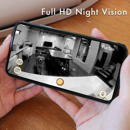 360° Cat Camera: See Your Cat from Anywhere | Rotating 360° Cat Tracking, Treat Toss, Color HD Night Vision, 2-Way Audio, Real-Time Notifications, Designed for Cats | Pet Camera w/Phone App
