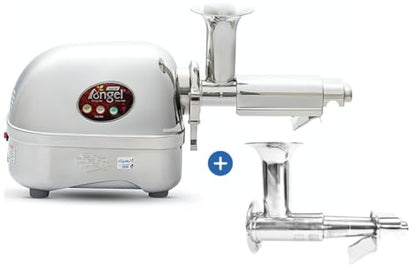 Angel Juicer AG 5500SFH Stainless Steel Electric Juice Extractor, SUS 304 Food Grade, 3HP Grinding Force, Dual Gear Technology, 10 Year Warranty: Home & Kitchen