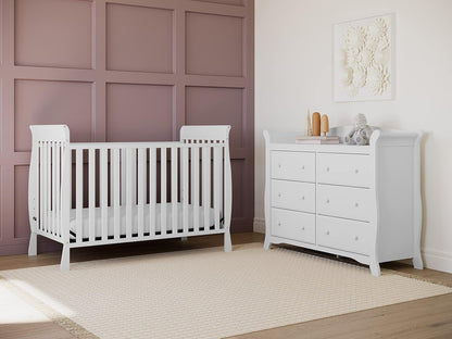 Storkcraft Avalon 6-Drawer Double Dresser, White