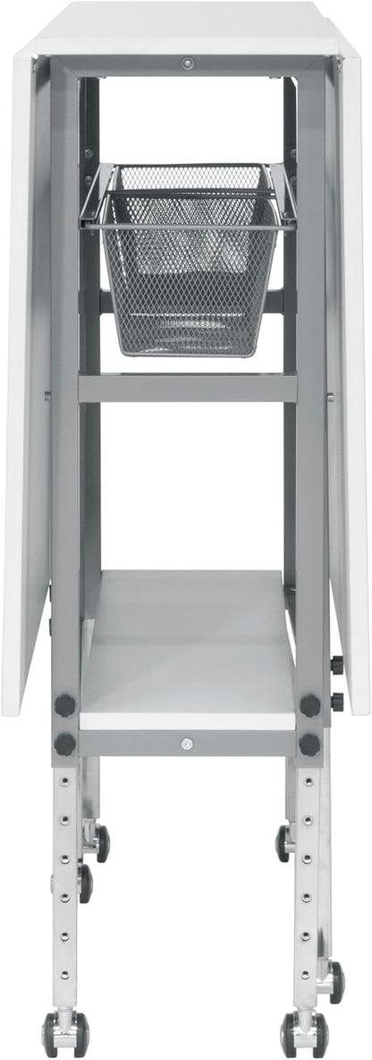 Sew Ready Hobby Cutting Table, 58.75"x36.5", White/Silver