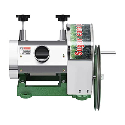 TRY YEAN Manual Sugarcane Juice Machine, Professional Stainless Steel Sugar Cane Juicer, 110LBS Output per Hour with 2 Inch Large Inlet Extractor, Handwheel Sugar Canes Squeezer for Commercial Home: Home & Kitchen