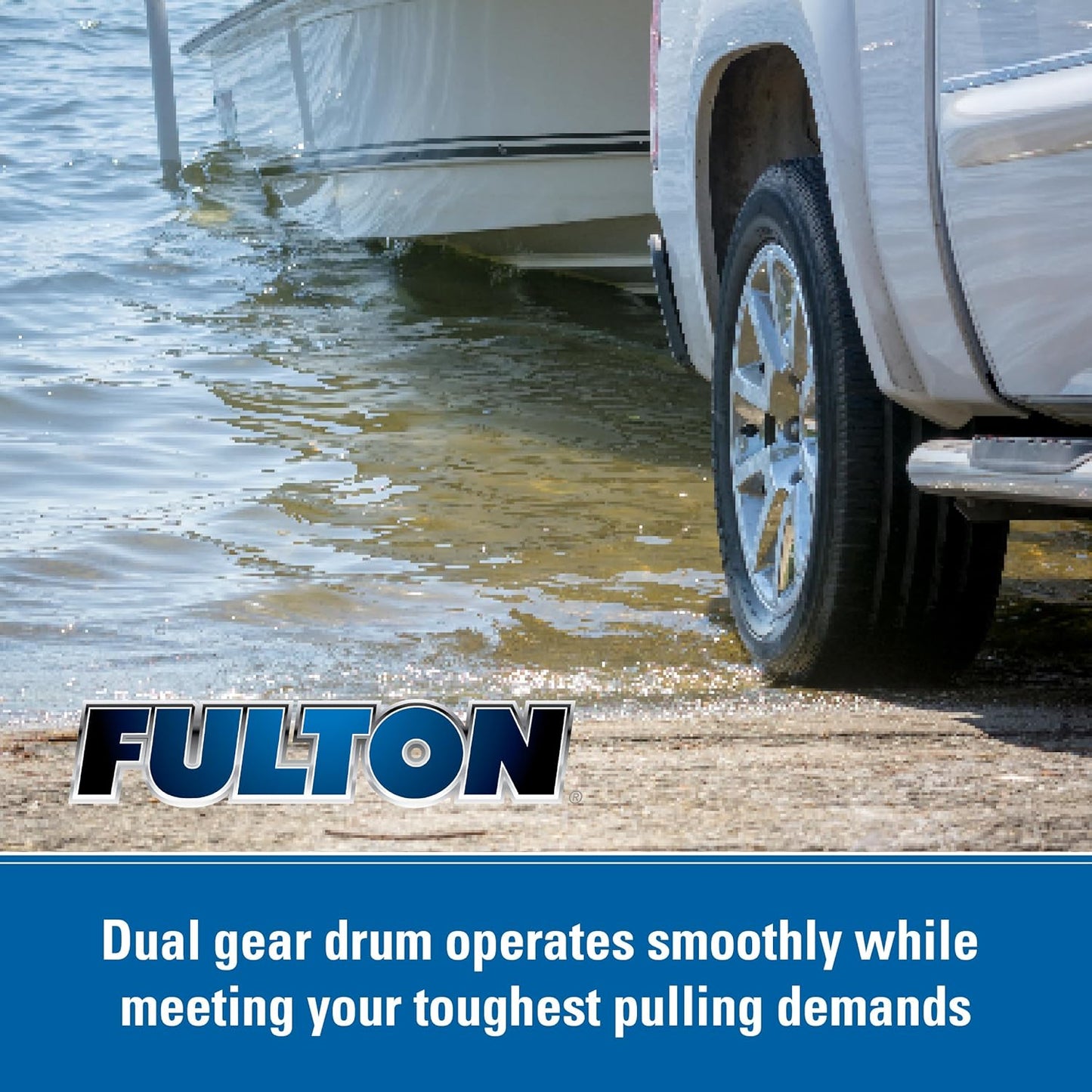 Fulton F2 Marine Trailer Winch 3200lbs 2-Speed Adjustable