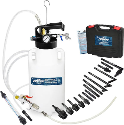 Patented 10L Automatic Transmission Fluid Pump ATF Refill System Dispenser Extractor with 21 Pcs ATF Filler Adapters&Refilling Funnel + Drainer and Refill Kit