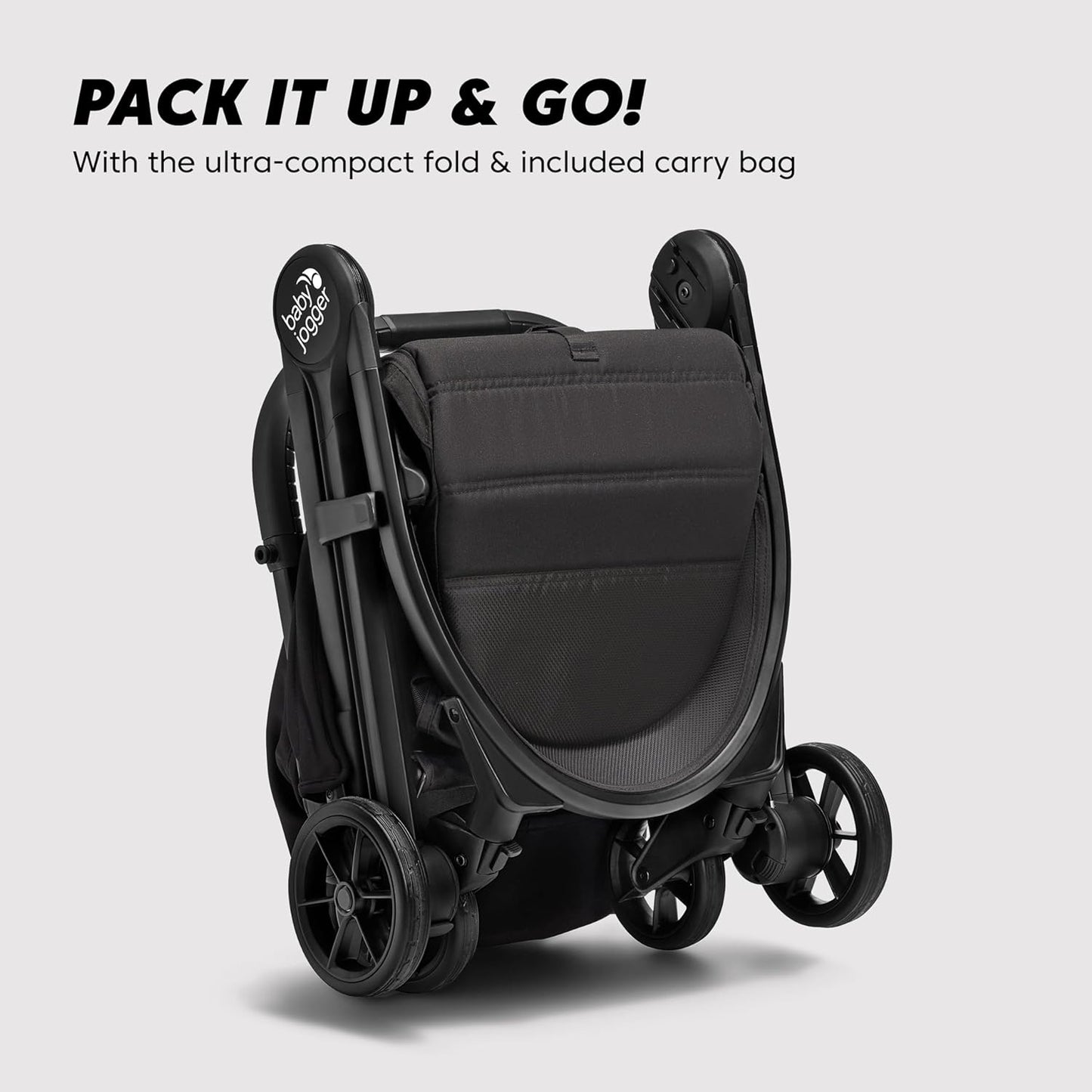 City Tour 2 Ultra-Compact Travel Stroller, Jet, Lightweight, Foldable, Ideal for Traveling