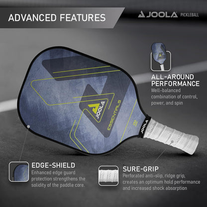 Essentials Pickleball Paddles with Reinforced Fiberglass Surface and Honeycomb Polypropylene Core