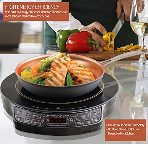 Nuwave Gold Precision Induction Cooktop, Powerful with Large 8 Heating Coil