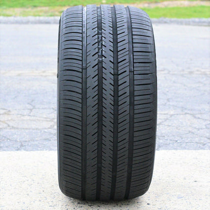 A pair of 2 (2)265/35R20 99Y XL high performance all-season tires fit: 2015-23 Ford Mustang EcoBoost Premium, 2012-13 Audi A7 Quattro Base