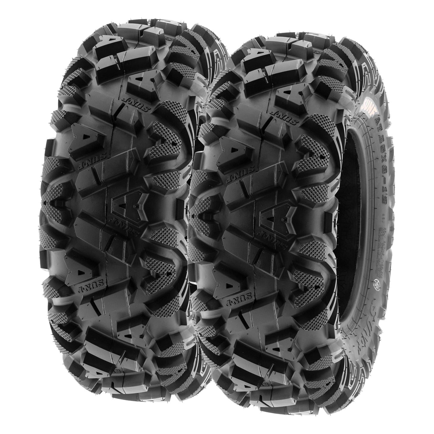 SunF All Terrain ATV UTV Tires 25×8 12 and 25×10 12 6 PR A033 (Complete Full Set of 4)