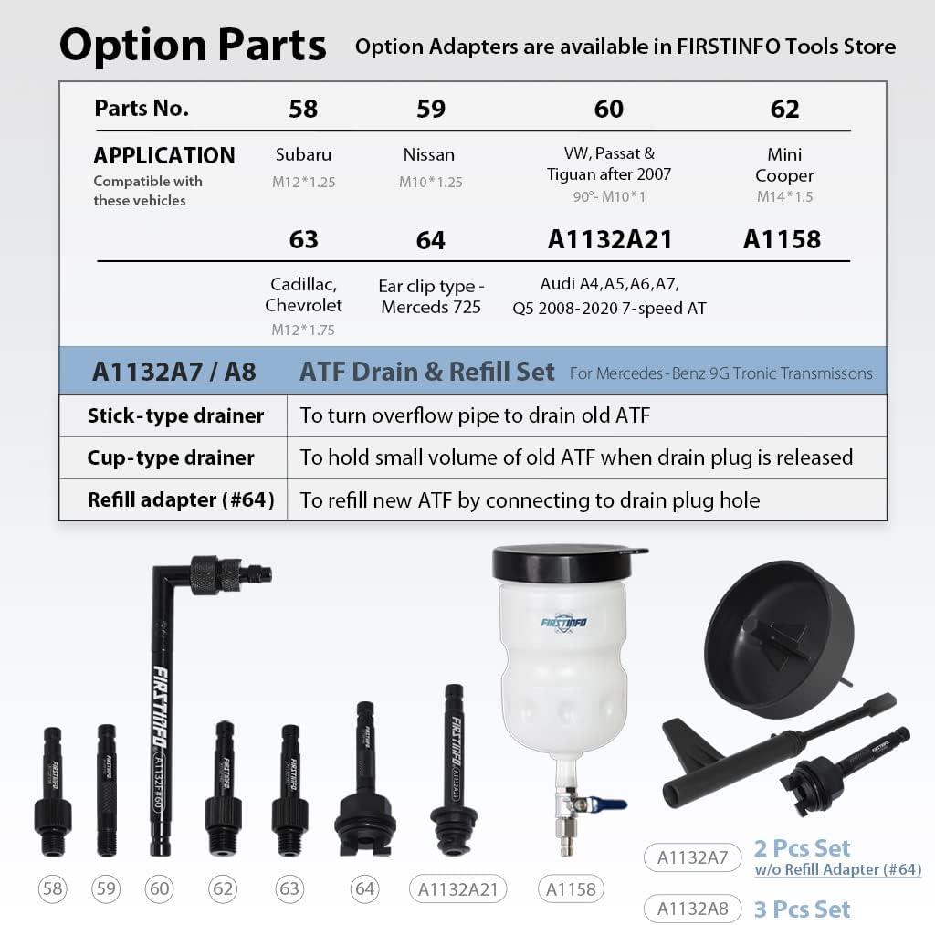 Patented 10L Automatic Transmission Fluid Pump ATF Refill System Dispenser Extractor with 21 Pcs ATF Filler Adapters&Refilling Funnel + Drainer and Refill Kit