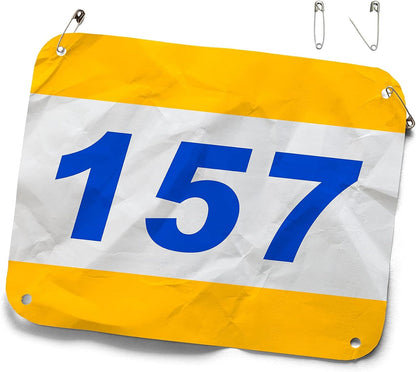 Array Stars Custom Race Bibs Personalized Full Color Printed Race Numbers, Running Bibs