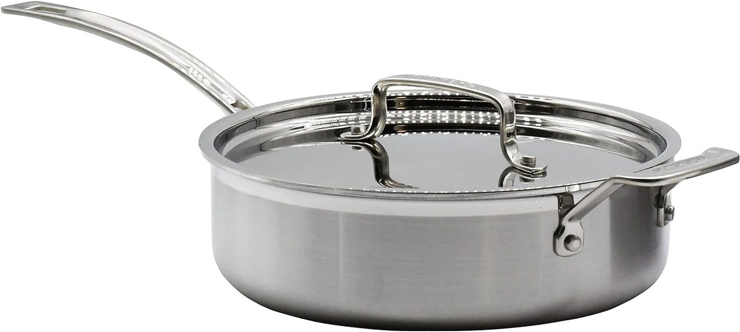 MultiClad Pro Stainless-Steel Cookware 13-Piece Cookware Set, Silver