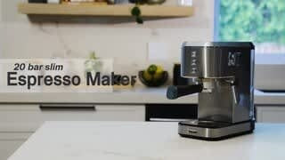 bella PRO - Slim Espresso Machine with 20 Bars of Pressure - Stainless Steel