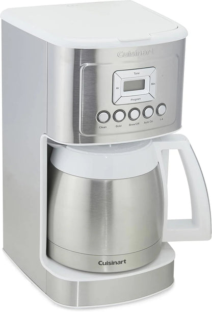 Cuisinart 12-Cup Coffee Maker, Programmable PerfecTemp Thermal Carafe Coffee Machine with 1-4 Cup Setting, Brew Strength Control and Brew Pause, Stainless Steel, DCC-3400NAS, Silver