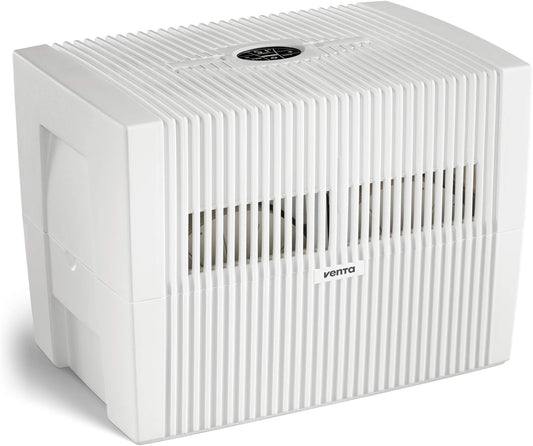Black Humidifier - Filterless evaporative humidifier for spaces up to 645 square feet