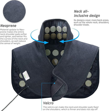 UTK Heating Pad for Neck and Shoulders,Natural Jade Tourmaline,Upgrade Size to Cover More Areas of Neck,Shoulder,Shoulder Blade and Back(23''x 24'')|Gift for Dad