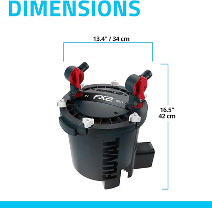 FX6 High Performance Aquarium Filter, Canister Filter for Aquariums up to 400 Gal.