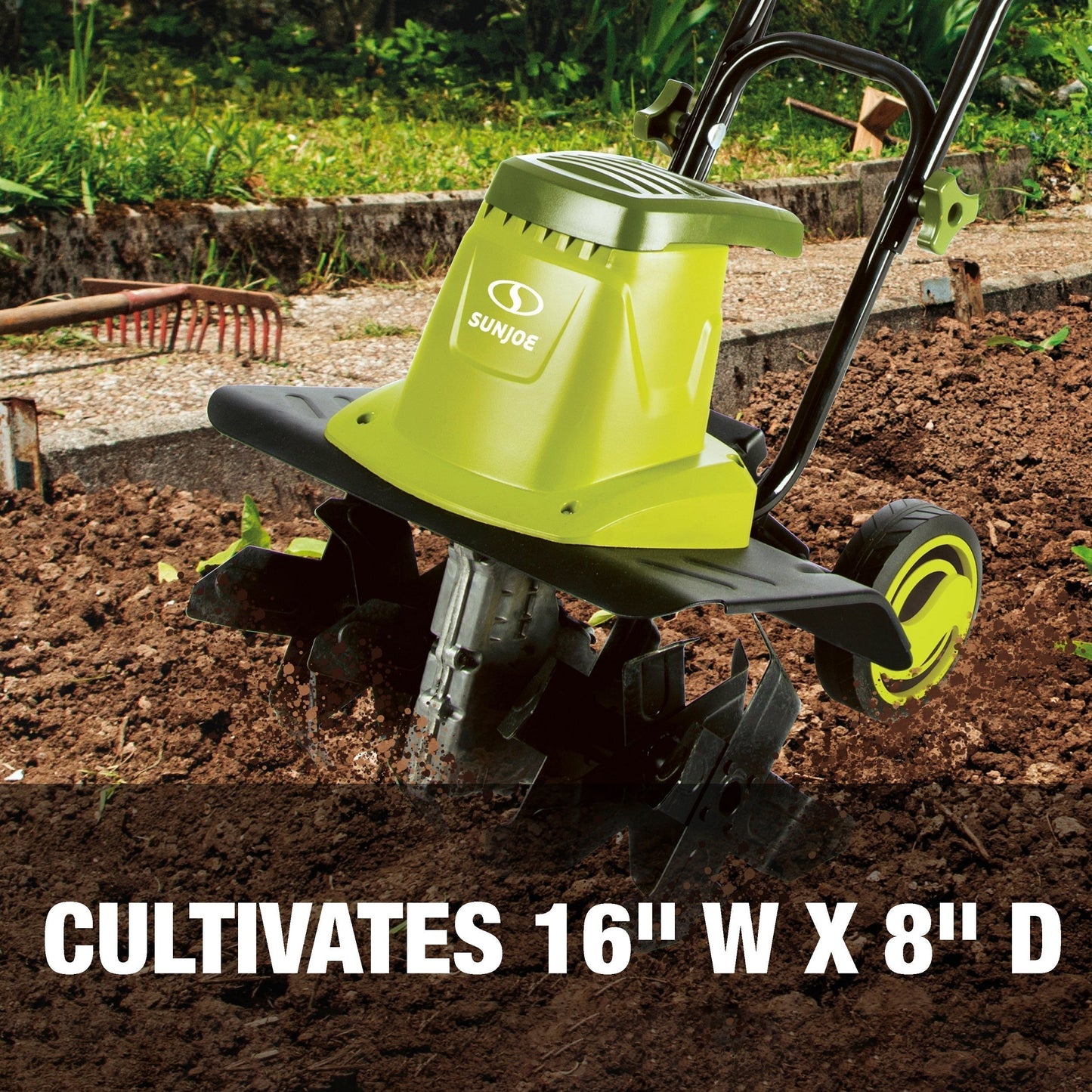 Sun Joe Electric Garden Tiller Cultivator, 16 inch, 13.5 Amp