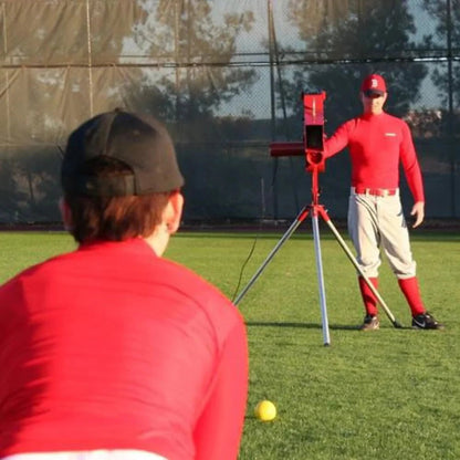 Sports Softball Pitching Machine with 9 Ball Automatic Feeder