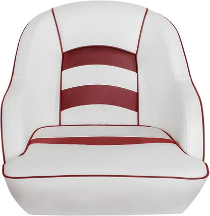 Bucket Pontoon Boat Seat (White/Blue)