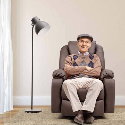 Electric Power Lift Recliner Leather Massage Reclining Sofa Elderly Lift Chair With Lumbar Heating Amp 8 Vibrating Nodes Cup Holder Usb Port - Comfortable And Ergonomic Design