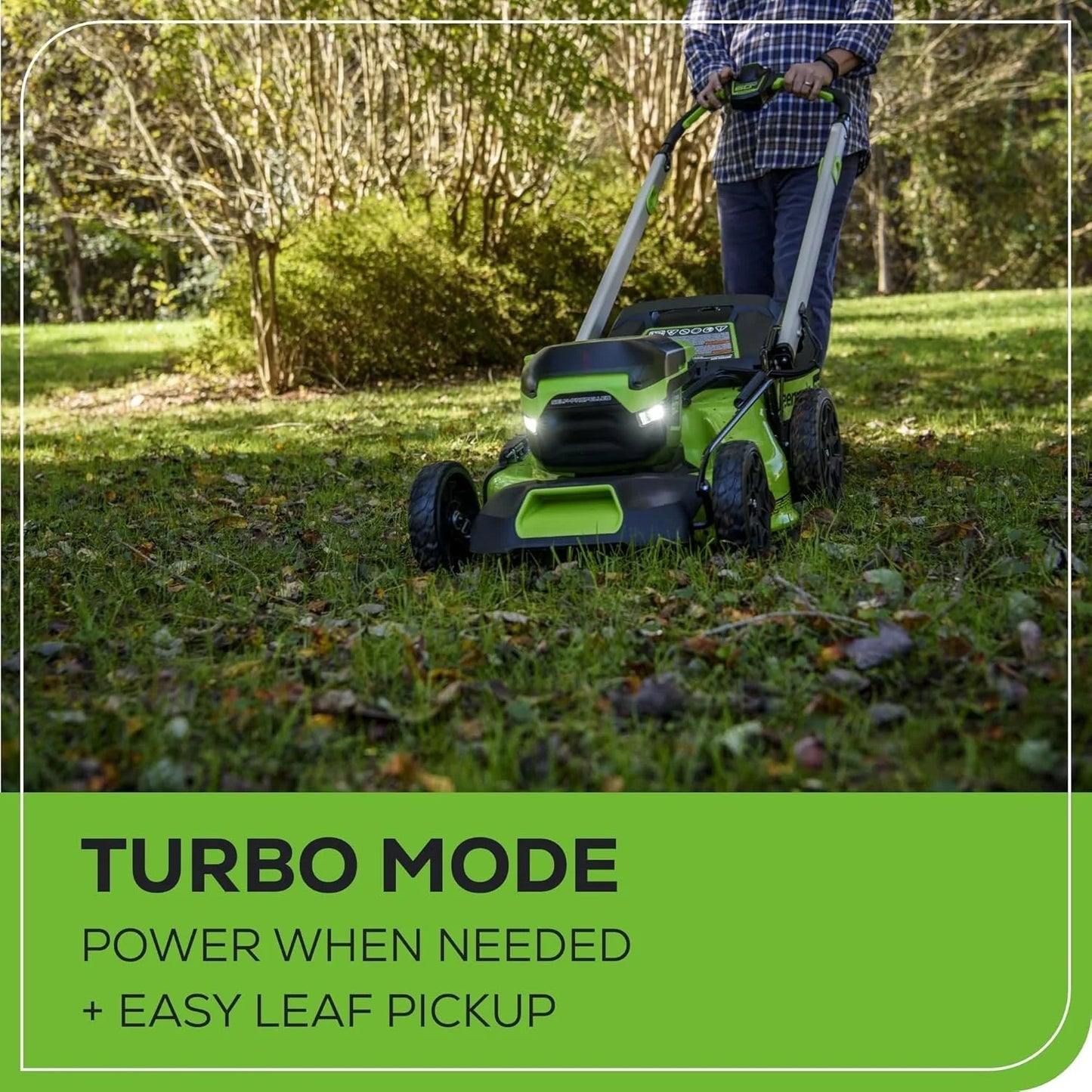 60V 21 Cordless (Self-Propelled) Lawn Mower , 2 x 4.0Ah Batteries and Dual Port Rapid Charger