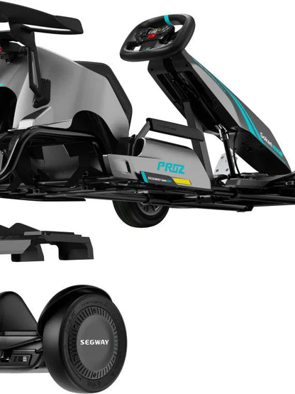 Segway – Go Kart Pro 2 w/15.5 mi Max Operating Range & 26.7 mph Max Speed – Gray