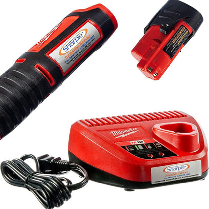 DXCL Hand-Held Cordless Tungsten Sharpener Grinder, Adjustable 15°- 45°, Diamond Ground Tapers (Auburn Red/Auburn R