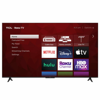 TCL 55′′ 4K UHD HDR Smart TV with Roku, 4-Series, Voice Control, and 4 HDMI Inputs
