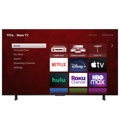 TCL 75′′ 4-Series 4K UHD HDR Smart TV with Roku, Voice Control, and Premium Design