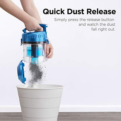 Eureka WhirlWind Bagless Canister Vacuum Cleaner, Lightweight Vac for Carpets