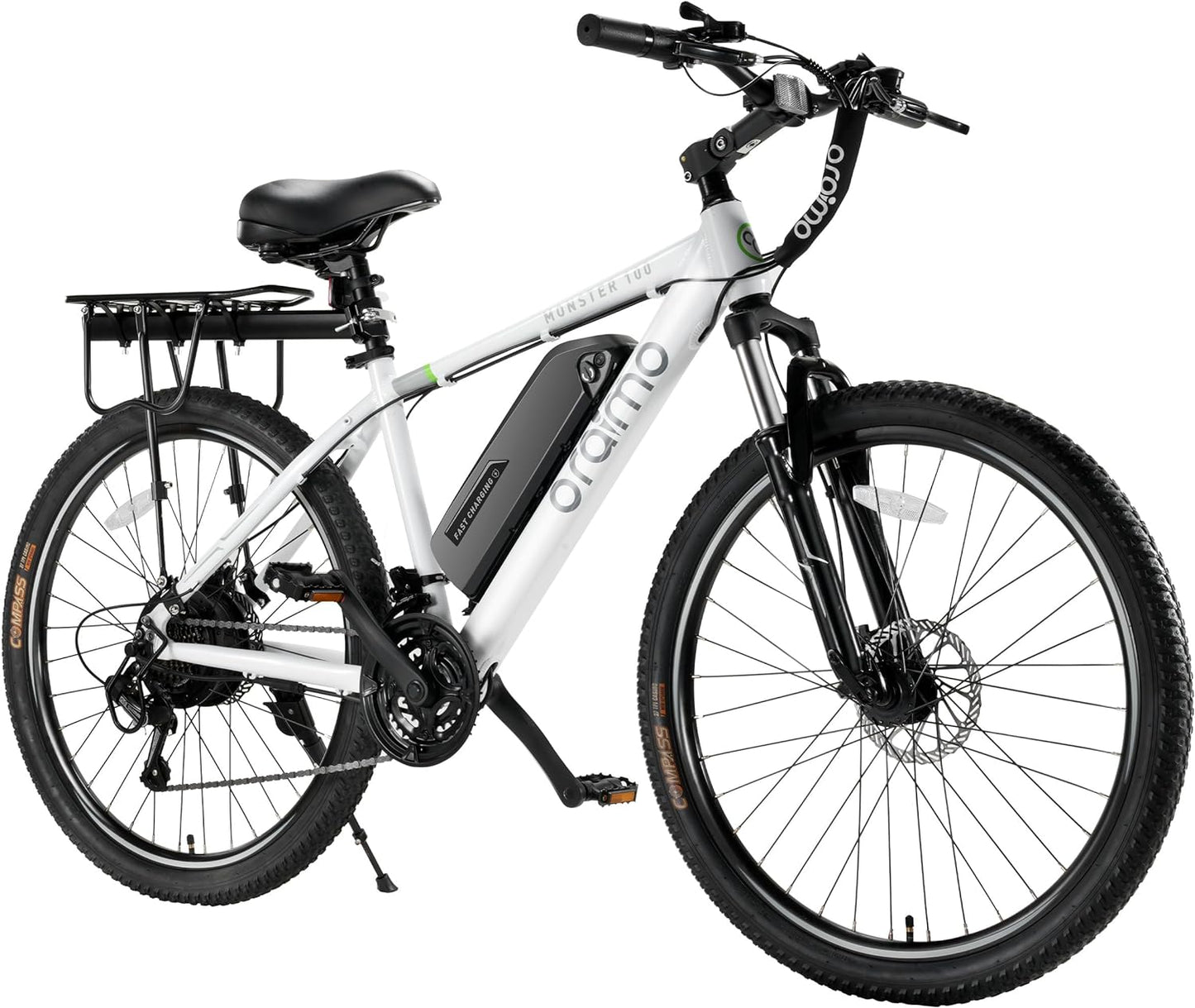 Adult Electric Bike, 350W BAFANG Motor (500W Peak), 4A 3H Fast Charging, 468Wh Li-Ion Battery, 21 Speed Gears, Air Saddle, 45 Miles 20 MPH 26" Mountain Bike Electric Bike, ANSI/CAN/UL2849 Compliant