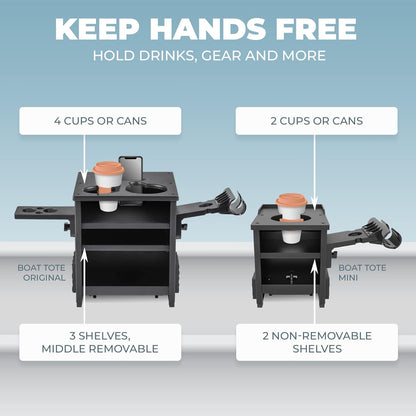 Boat Accessories for Fishing - Fits Gunnels Up to 2.5" Thick Regular