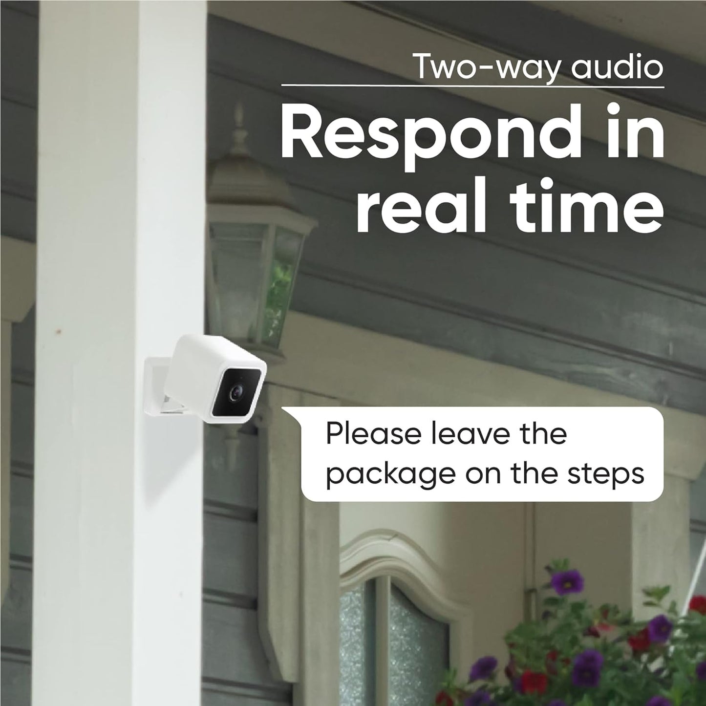 With Color Night Vision, Wired 1080p HD Indoor/Outdoor Security Camera, 2-Way Audio, Works with Alexa, Google Assistant, and IFTTT, 2-Pack