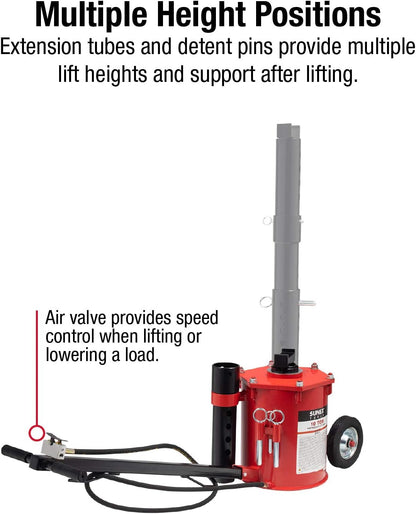 6710 10-Ton, Portable, Air Lift Jack