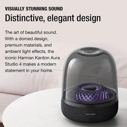 Bluetooth Home Speaker - Superior Sound Quality - 5 Diamond Effect Light Themes - Made from Recycled Materials