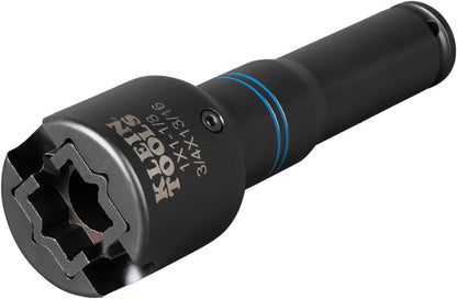 Single-Ended Impact Socket, Made in USA, Three Square Socket Sizes: 3/4-, 1-, and 1-1/8-Inch