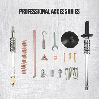 Vehicle Panel Spot Puller Dent Spotter 110V, 3500A Spot Dent Puller Welder, 3KW Car Body Stud Welding Machine Multispot Bonnet Door Repair Tool Kit