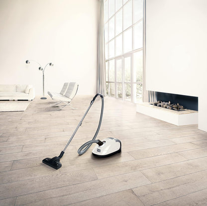 Pure Suction Powerline Canister Vacuum Cleaner, Lotus White