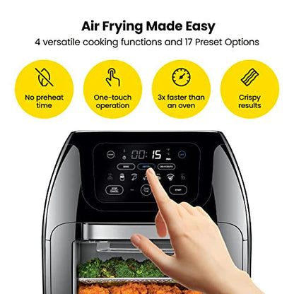 CHEFMAN Multifunctional Digital Air Fryer+ Rotisserie, Dehydrator, Convection Oven